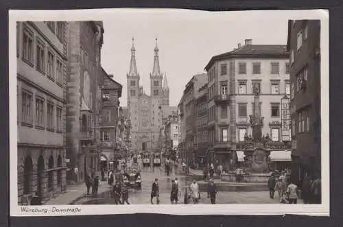 Ansichtskarte Würzburg Bayern Domstraße