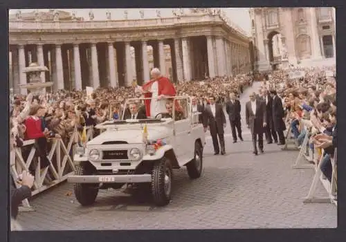 Ansichtskarte Rom Italien Vatikan Papst auf dem Petersplatz Religion Kirche