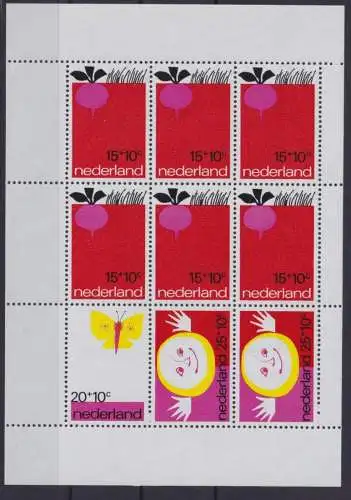 Niederlande Block 10 3 Vor heet Kind Luxus postfrisch MNH Kat.-Wert 12,00