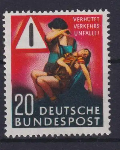 Bundesrepublik 162 BRD Verkehrsunfall Verhütung postfrisch MNH Kat.-Wert 20,00