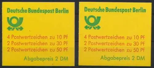 Berlin Markenheftchen 11 c a+b oZ Burgen + Schlösser 1982 Luxus postfrisch 17,00