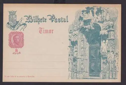 Timor Portugal Kolonien Ganzsache 2 Avos
