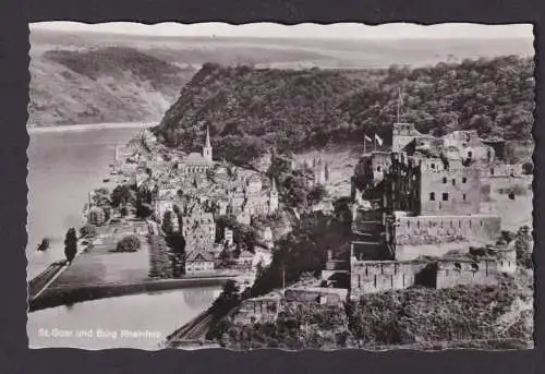 Ansichtskarte St. Goar Rhein Rheinland Pfalz Burg Rheinfels