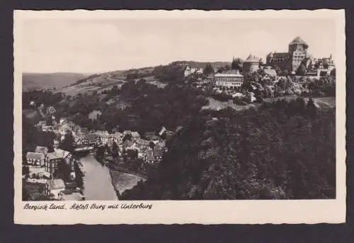 Ansichtskarte Burg Solingen NRW Schloss Burg Unterburg n. Bielefeld