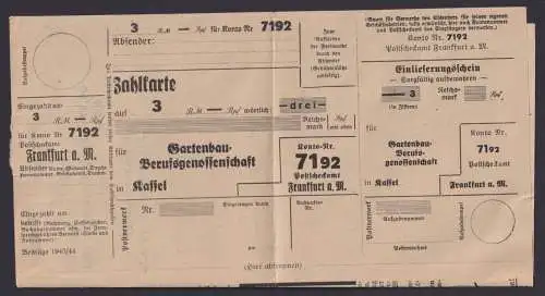 Deutsches Reich AFS Absenderfreistempel Brief Gartenbau Berufsgenossenschaft