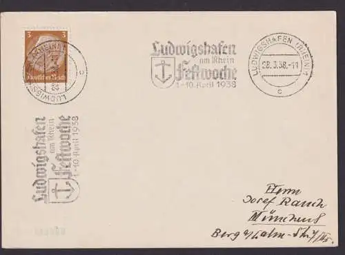 Ludwigshafen Rheinland Pfalz Deutsches Reich Karte SST Ludwigshafen am Rhein