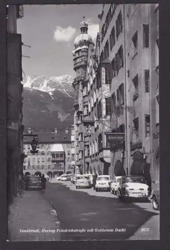 Ansichtskarte Innsbruck Österreich Herzog Friedrich Strasse Goldenes Dachl