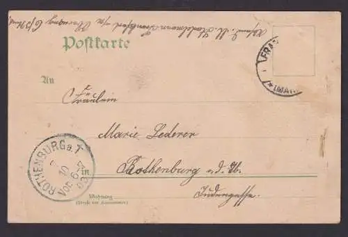 Litho Ansichtskarte Frankfurt Hessen n. Rothenburg o.d.T. Bayern