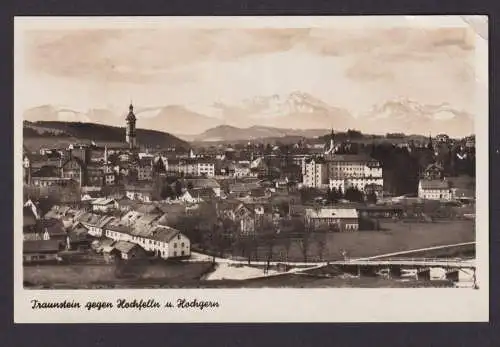 Ansichtskarte Traunstein Bayern Hochfelln Hochgern Gebirge n. Isen