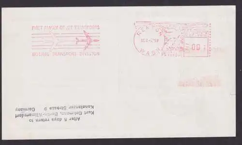 Flugpost Air Mail Berlin Privatganzsache PP 19 Lufthansa Boeing UNO Vereinte