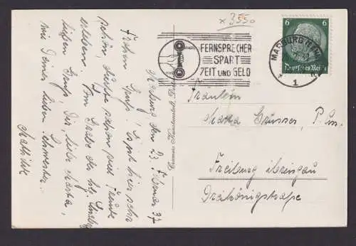 Marburg a. d. Lahn Hessen Deutsches Reich Ansichtskarte Postsache SST