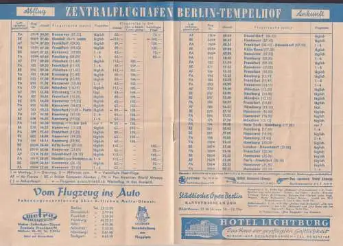 Flugpost Air Mail Memorabilia 30 Jahre Zentralflughafen Berlin Broschüre Reklame