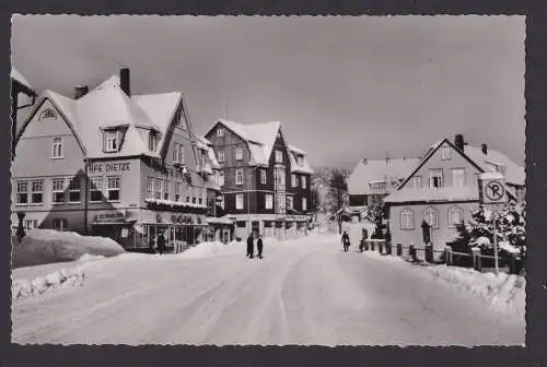 Ansichtskarte Braunlage Niedersachsen Oberharz Herzog Wilhelmstrasse Cafe