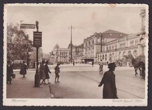 Ansichtskarte Hannover Niedersachsen Ernst August Platz n. Berlin