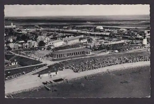 Ansichtskarte Büsum Schleswig Holstein Nordseebad Teilansicht Meer Strand