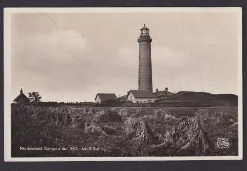 Ansichtskarte Kampen Schleswig Holstein Sylt Nordseebad Leuchtturmab Husum