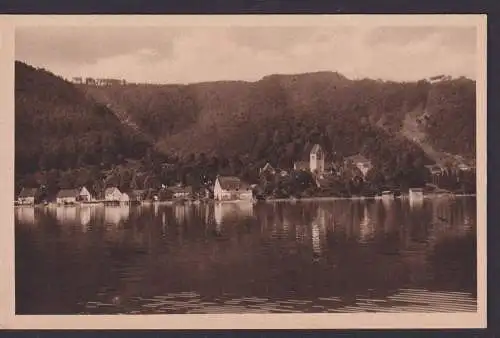 Ansichtskarte Bodmann Bodensee Baden Württemberg Kirche mit Frauenberg Verlag