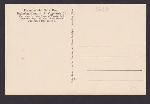 Ansichtskarte Braunlage Niedersachsen Harz Erholung Fremdenheim Haus Kuert
