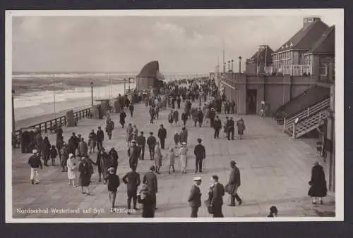 Ansichtskarte Westerland Sylt Schleswig Holstein Nordseebad Meer Plattform