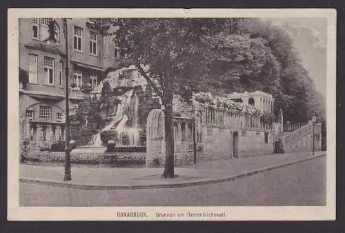 Ansichtskarte Osnabrück Niedersachsen Brunnen am Herrenteichswall n.Osterkappeln