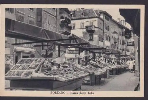 Ansichtskarte Bolzano Bozen Italien Piazza delle Erbe Markt