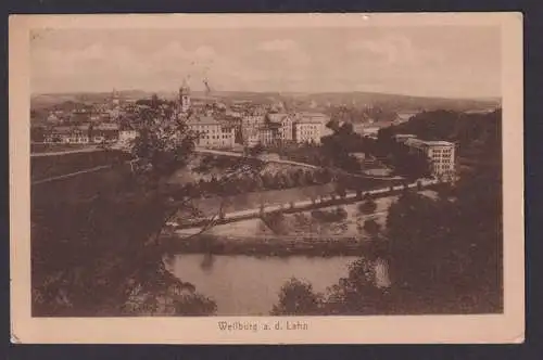 Ansichtskarte Weilburg Lahn Hessen Totalansicht Verlag I. Weilburger Konsumhaus