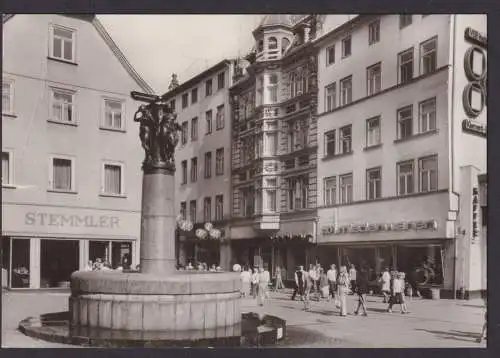 Ansichtskarte Halle Saale Sachsen Anhalt Klement Gottwald Strasse Geschäft