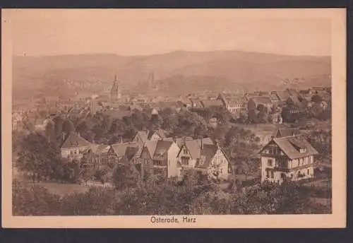 Ansichtskarte Osterode Harz Niedersachsen Totalansicht n. Braunschweig