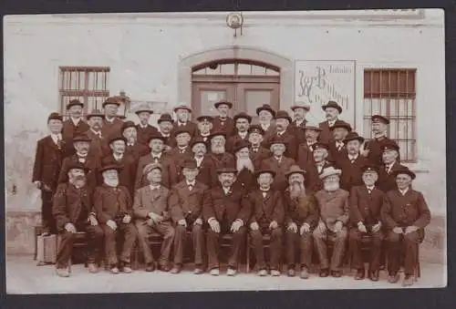 Ansichtskarteab Gruppenfoto Firmenbelegschaft ab Spitzkunnersdorf Sachsen