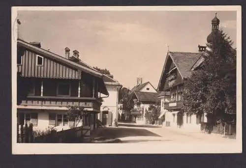 Ansichtskarte Lenggries Bayern Bayerisches Hochland Strassenansicht n.