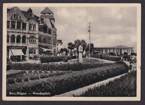 Ansichtskarte Binz Rügen Mecklenburg Vorpommern Wendeplatz n. Grießbach Sachsen