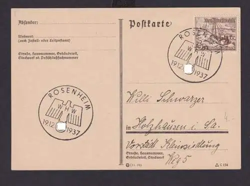 Rosenheim Bayern Deutsches Reich Drittes Reich Karte SST WHW n. Holzhausen