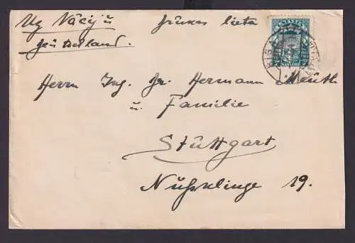 Briefmarken Lettland Brief EF Riga nach Stuttgart 31.2.1934.