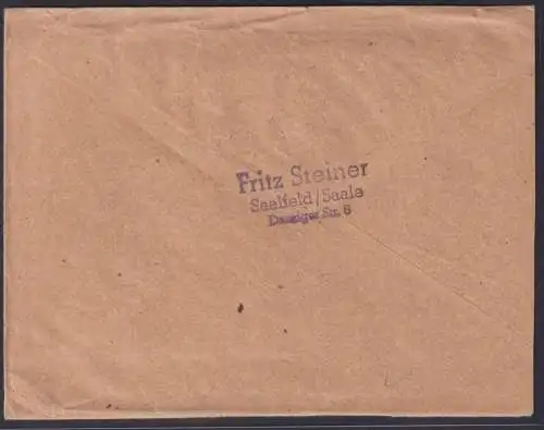 Deutsches Reich Brief Feldpost frankiert Saalfeld Thüringen n 33066 II Weltkrieg