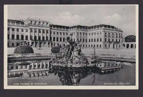 Österreich Propaganda Ansichtskarte Wien Schlosshof Fontäne selt. SST 15.3.1933