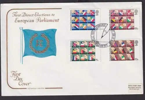 Großbritannien Brief Europa Parlament Edingburgh Bath als FDC 9.5.1979