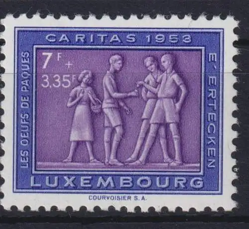 Luxemburg 522 Brauchtum postfrisch 1953