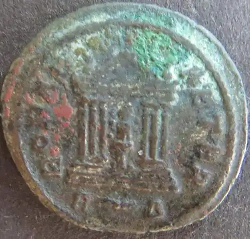 Römische Münze Probus 276-282 Antoninian RS Tempel etwas Patina s