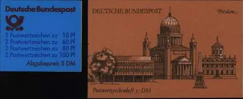 Bund Markenheftchen MH 26 a und b Sehenswürdigkeiten 1989 1991 postfrisch MNH