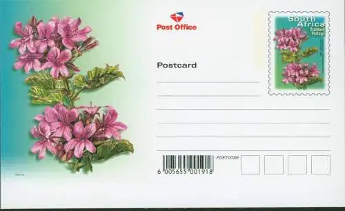 Südafrika Ganzsachen Blumen Set von 5 Postcards ohne Werteindruck 2003.