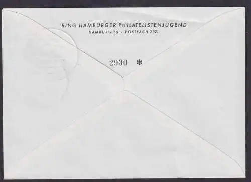 Flugpost airmail Berlin Privatganzsache Hamburg Sonderflug D-EMED Unterschrift