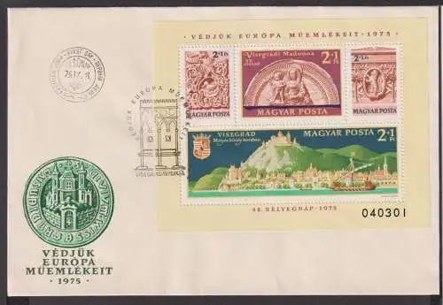 Briefmarken Ungarn Europa 1975 Visegrad