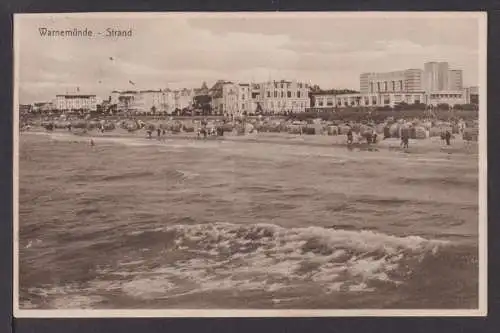 Ansichtskarte Warnemünde Mecklenburg-Vorpommern Strand Dessau Sachsen-Anhalt