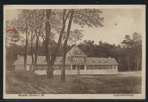 Ansichtskarte Kloster Chorin Mecklenburg Jugendherberge nach Berlin 25.6.1928