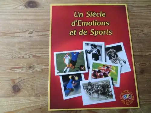 Frankreich 3453-3457 Sport Fußball Kleinbogen + Folder + Autogramm Alme' Jacquet