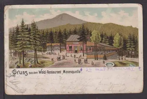 Litho Ansichtskarte Maffersdorf Böhmen Ostgebiete 1899 Ratschendorf Österreich