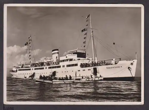 Ansichtskarte Schiffe Schifffahrt Seefahrt MS Königin Luise 1937