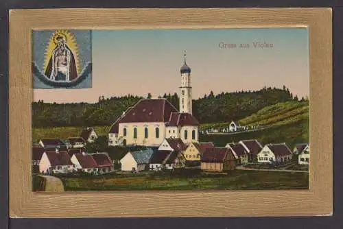 Ansichtskarte Violau Bayern Religion Kirche 1914 Göggingen Augsburg