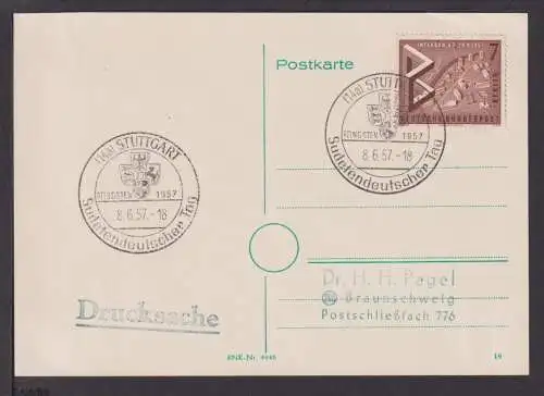 Bund Stuttgart mit inter. SST Sudetendeutscher Tag n Braunschweig Sudeten 1957