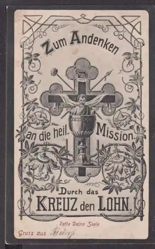 Ansichtskarte Peiting Bayern Andenken an die Heilige Mission 1919 Erkheim